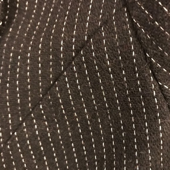 Wool Pinstripe Skirt Suit Set - Picture 4 of 4